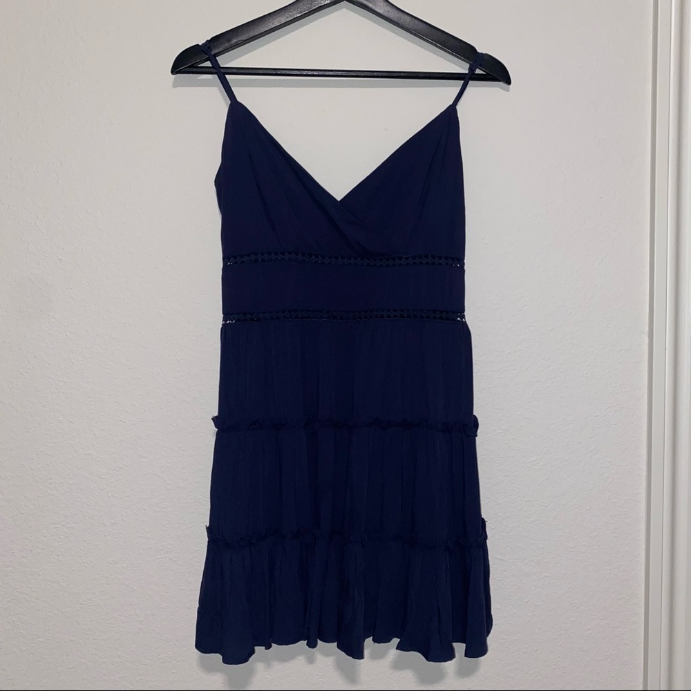 Navy blue mini dress